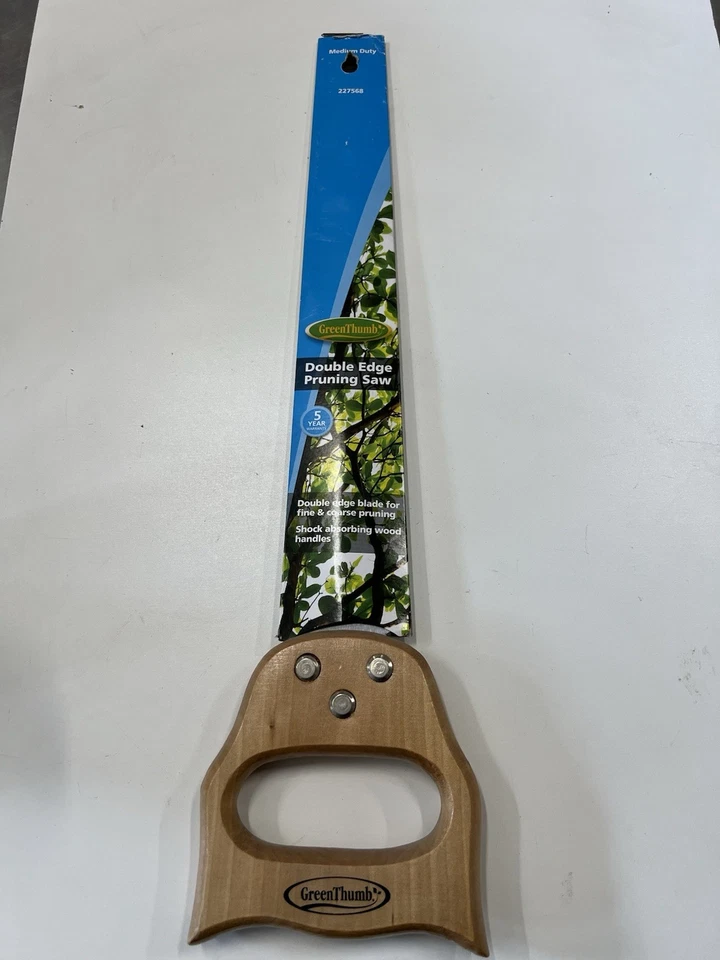 Sierra de podar recta de 2 lados Green Thumb GT4327 valor real 227568 mango de madera dura Foto 1 de 4