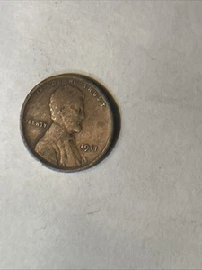 1911 1C BN Lincoln Cent. No Mint Mark.      #5 - Picture 1 of 5