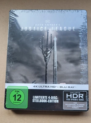 Zack Snyder's JUSTICE LEAGUE - Steelbook 4K UHD + BLU-RAY - NEU & OVP - Dt. VK - Bild 1 von 2