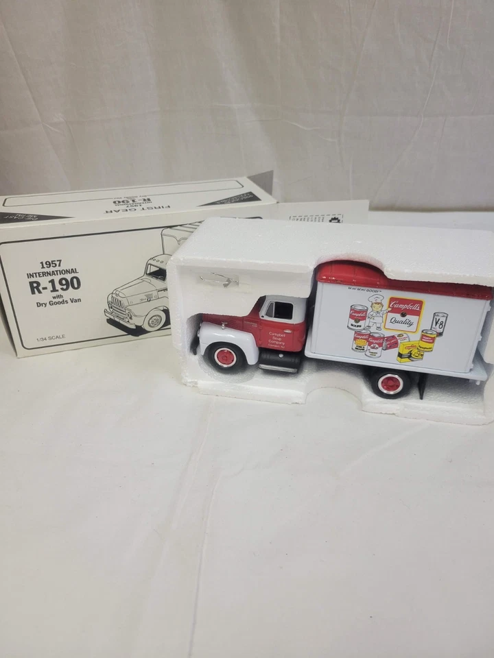 First Gear 1957 International R-190 Campbell Dry Goods Van Die Cast 1/34 Scale