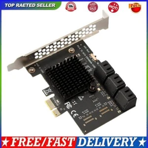 PCI Express 1X to SATA3.0 6 Port Riser PCI-E X1/X4/X8/X16 PCI-E Expansion Card - Bild 1 von 12