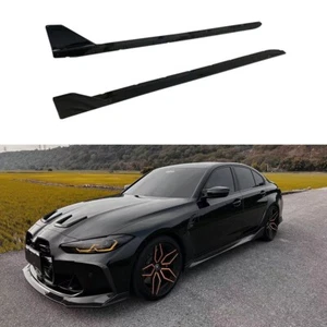 Side Skirt For 2022-2023 BMW M3/M4 Extension Rocker Panel Body Kit - Imagen 1 de 5