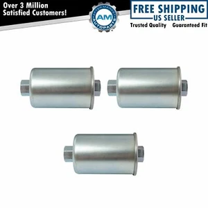 Ecogard 3 Piece Replacement Inline Fuel Filter Kit Set for Cadillac Chevy GMC - Picture 1 of 4