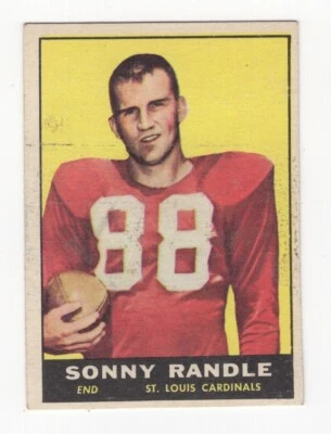 1961 TOPPS FOOTBALL ROOKIE SONNY RANDLE ST. LOUIS CARDINALS #118 - Image 1 of 2