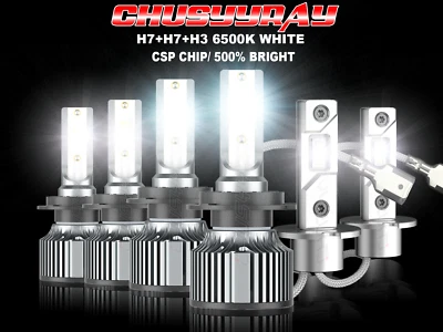 6500K 6pcs LED Faros Antiniebla Bombillas Combo For Jaguar Vanden Plas 2007 2008 - Image 1 of 4