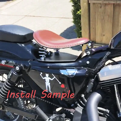 Para Honda Shadow VLX 600 VT600CD Marrón Motocicleta Cuero Resorte Asiento Solo EE. UU. Foto 1 de 4