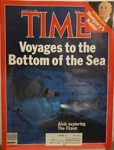 Time Magazine August 1986 Voyages to the bottom of the Sea Alvin - Picture 1 of 1