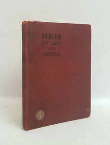 POKER: Its Laws and Principles Algernon CROFTON Wycil & CO NY 1914 SCARCE 1st ed - Foto 1 di 5