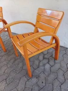 Armlehnstuhl Stuhl Sesse Holz Bauhaus Dieckmann Ära - Bild 1 von 9