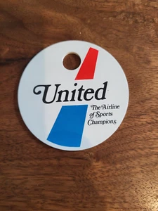 Vintage WHA World Hockey Association United Airlines Kofferanhänger Sport Champions - Bild 1 von 2