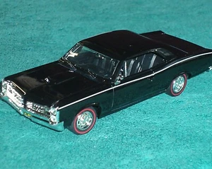 JEB/TESTORS 1966 PONTIAC GTO HARDTOP 1/24 BLACK ALL OVER BEAUTIFUL - Picture 1 of 11