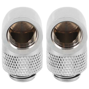 2 Pcs Computer Wassergekühlt Ellbogen Armaturen Für Wasserkühlung Adapter - Afbeelding 1 van 12