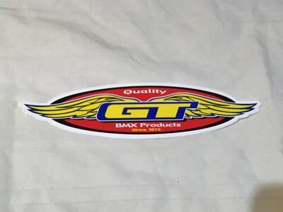 Vintage GT BMX PRODUCTS SINCE 1973 STICKER w/ Wings Old School Decal Bike Race - Image 1 of 4