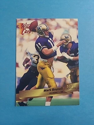 MARK BRUNELL 1993 WILD CARD FOOTBALL CARD # 135 I0104 - Image 1 of 2