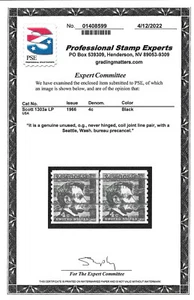 Scott #1303a Joint Line Pair--2022 PSE Certified MNH- Precanc. "SEATTLE WASH." - Picture 1 of 2