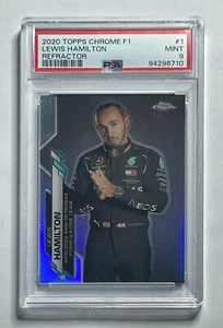 2020 Topps Chrome F1 Lewis Hamilton Refractor PSA 9 1 - Picture 1 of 2