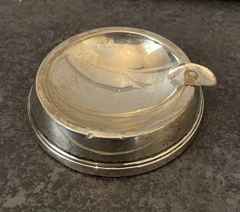 VINTAGE STERLING SIVER ASHTRAY FULLY HALLMARKED *PLEASE READ DESCRIPTION* Cover