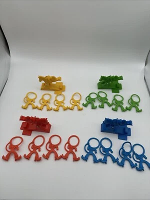 1991 Yahoo Buckaroo Game Milton Bradley Replacement Parts 4 sets horses & riders - Image 1 of 4