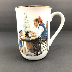 Vintage NORMAN ROCKWELL For A Good Boy Coffee Cup Mug Museum Collection - Picture 1 of 6