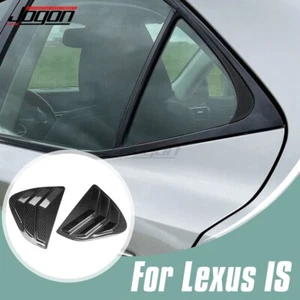 Dry Carbon Rear Triangle Quarter Window Trim For Lexus IS300 IS350 IS500 2021-25 - Picture 1 of 15