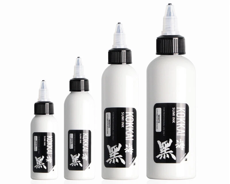 Kokkai Sumi 2.0 WHITE Smooth Solid Filling Tattoo Ink (4 Different Sizes)