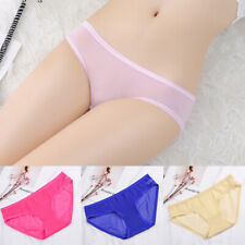 Women's Sexy Knickers Underwear Mesh Briefs See Through Lingerie Lace Panties
