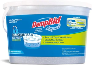 Moisture Absorber Hi-Capacity Bucket, 4 Lb., Fragrance Free, for Fresher, Cleane - Picture 1 of 10