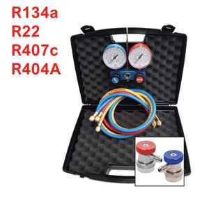 3S KIT GRUPO MANOMÉTRICO ANALIZADOR DE CARGA 2 VÍAS con CONECTOR RAPIDO R134A - Imagen 1 de 1