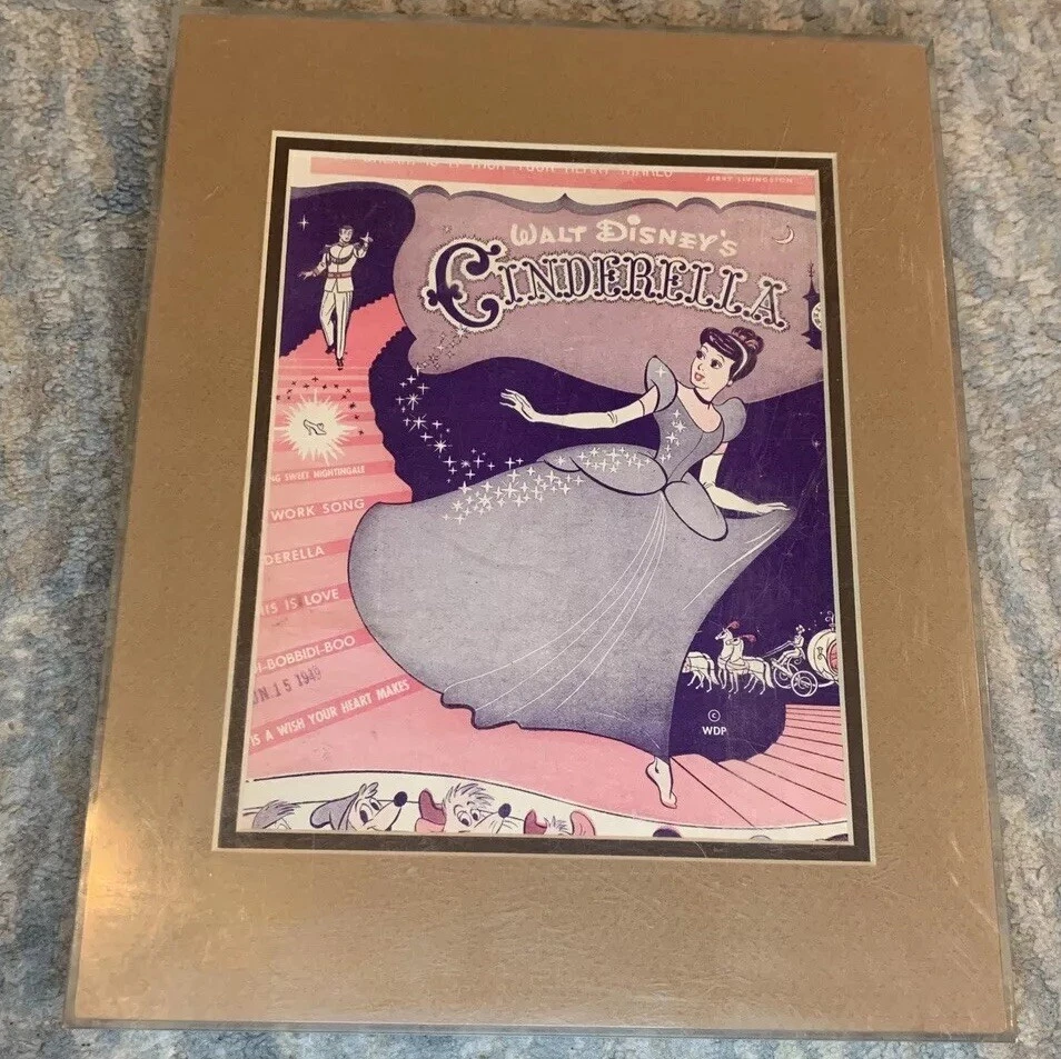 Walt Disney Cenicienta Bibbidi-Bobbidi-Boo Música Partituras 1950 Foto 1 de 1