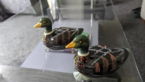 Pair of Vintage French Michel Caugant Duck Lidded Terrine - Picture 1 of 13