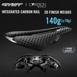Sella bici RYET stampata 3D ultraleggera carbonio 135/143mm 105g bici sella - Foto 1 di 10