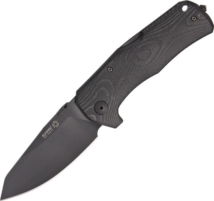 LionSTEEL TM1 Folding Knife 3½ Sleipner 60-61 HRC Steel Blade Micarta Handle - Image 1 of 1