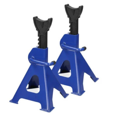2Pcs Axle Stands Floor Jack Heavy Duty Lifting 3 Ton Capacity Stand Car Caravan - Image 1 of 4