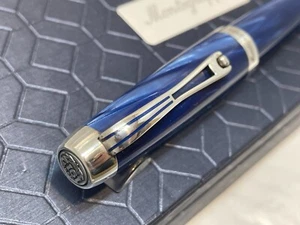 Montegrappa Passione Mediterranean Blue Celluloid St Silver Ag925 ISPNTBCD $850 - Picture 1 of 8