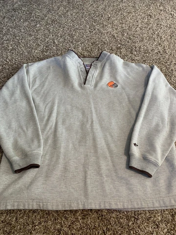 Logo Athletic Game Day NFL Cleveland Brown Pullover Sweater Size XL Men Cover