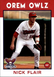 2016 Orem Owlz Grandstand #7 Nick Flair New Orleans Louisiana LA Baseball Card