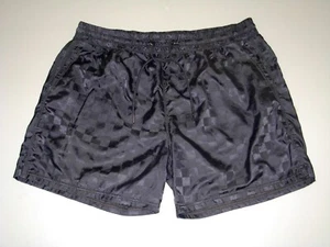 Abercrombie & Fitch costume da bagno uomo 2XL foderato in rete nero a quadri cucitura interna 6" - Foto 1 di 7