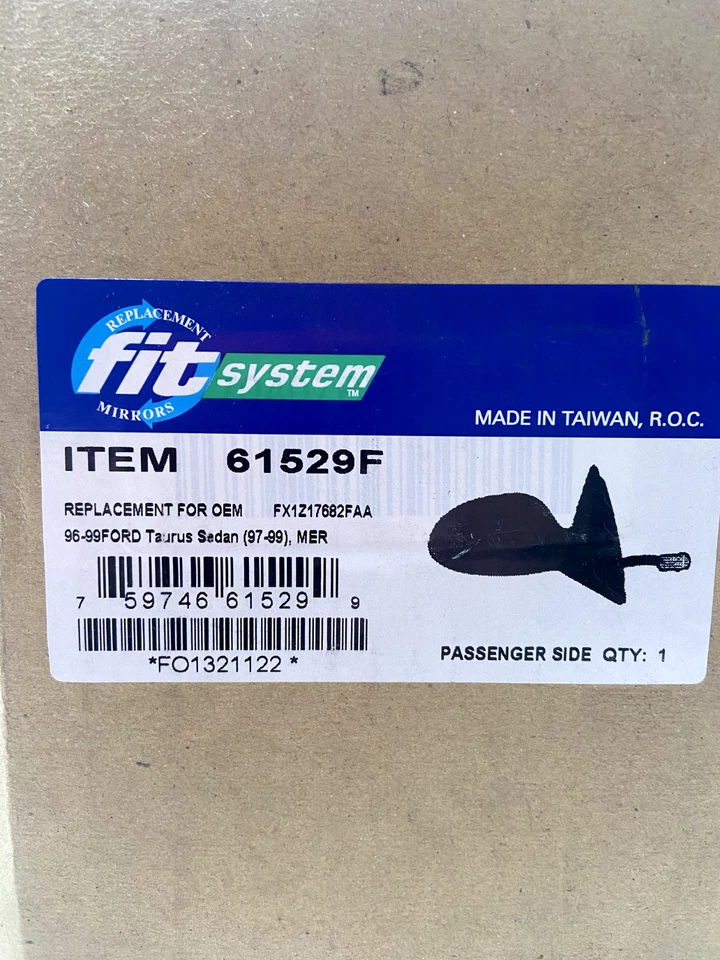 For Ford Taurus Door Mirror 1996-1999 Passenger Side FO1321122 | XF1Z 17682 FAA - Image 1 of 4