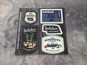 Juego de 5 pegatinas de vinilo Berkshire Hathaway 2025 Omaha Ne Camp Berkshire - Imagen 1 de 6