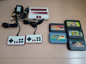 Famicom Clone Console with 5 Dragon Ball Cartridges Tested - Picture 1 of 7