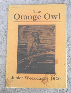 ORANGE OWL Oregon Agricultural College 1920 HUMOR MAGAZINE V 1 No 1 OSU Beavers - Imagen 1 de 12