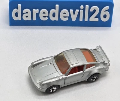 Vintage 1979 MATCHBOX Superfast Porsche Turbo Silver England Loose 1/64 Diecast - Image 1 of 4