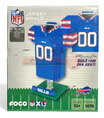 Juego de bloques de construcción 3D camiseta Buffalo Bills NFL BRXLZ Foto 1 de 4