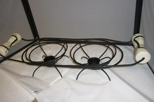 RED WING POTTERY SMART SET MCM  PLATTER CASSEROLE  WARMER METAL STAND ATOMIC - Picture 1 of 15