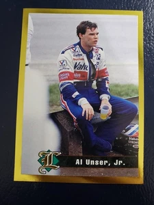 Al Unser Jr Race Car Driver Nascar 1994 Legends Gold Border Rookie - Picture 1 of 2