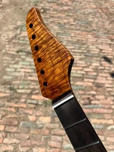 5AAAAA Stainless steel 22fret Roasted flame maple Electric Guitar Neck Rosewood - Picture 1 of 9