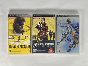 Lot3 PSP Metal Gear Solid: Portable Peace Walker , Ops & Kingdom Hearts - Japan. - Picture 1 of 24