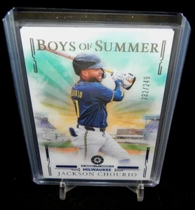 2025 Panini Boys Of Summer #7 Jackson Chourio 232/249 Milwaukee Brewers - Bild 1 von 3