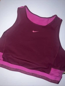 Nike Training Pro Tank Top XL Fuchsia/Pink Dri-Fit Crop DX0061-653 NEU V8 - Bild 1 von 6