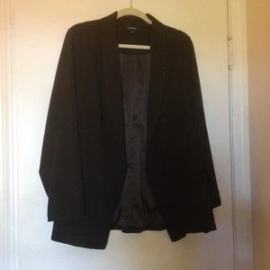 Sz 1 TORRID Black BLAZER Jacket Long Sleeve Career Comfy Modern Fit Office - Picture 1 of 11